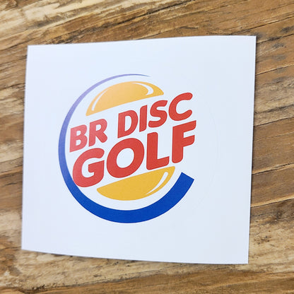 BR Disc Golf Sticker Burger