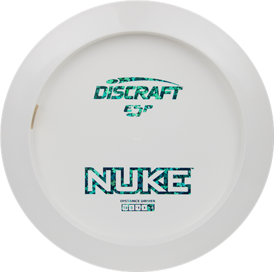 Discraft White ESP Nuke Bottom Stamp