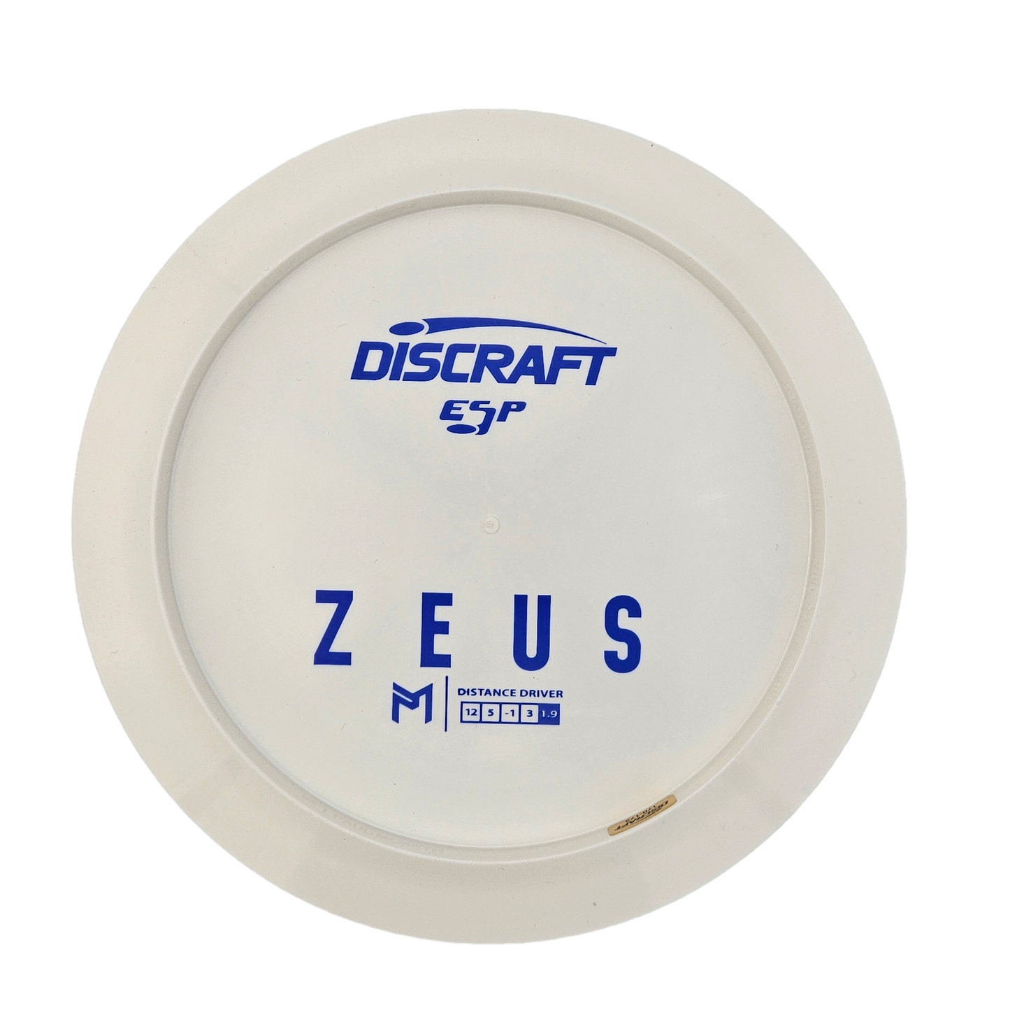 Discraft White ESP Zeus Bottom Stamp