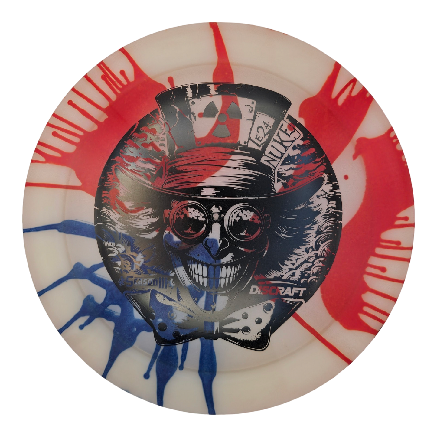 Discraft Ledgestone Z Glo Fly/Flag Dye Nuke